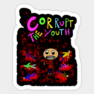 Corrupt The Youth “Slaughter” w/ splatter Sticker